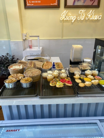 Quầy bánh các loại đa dạng 